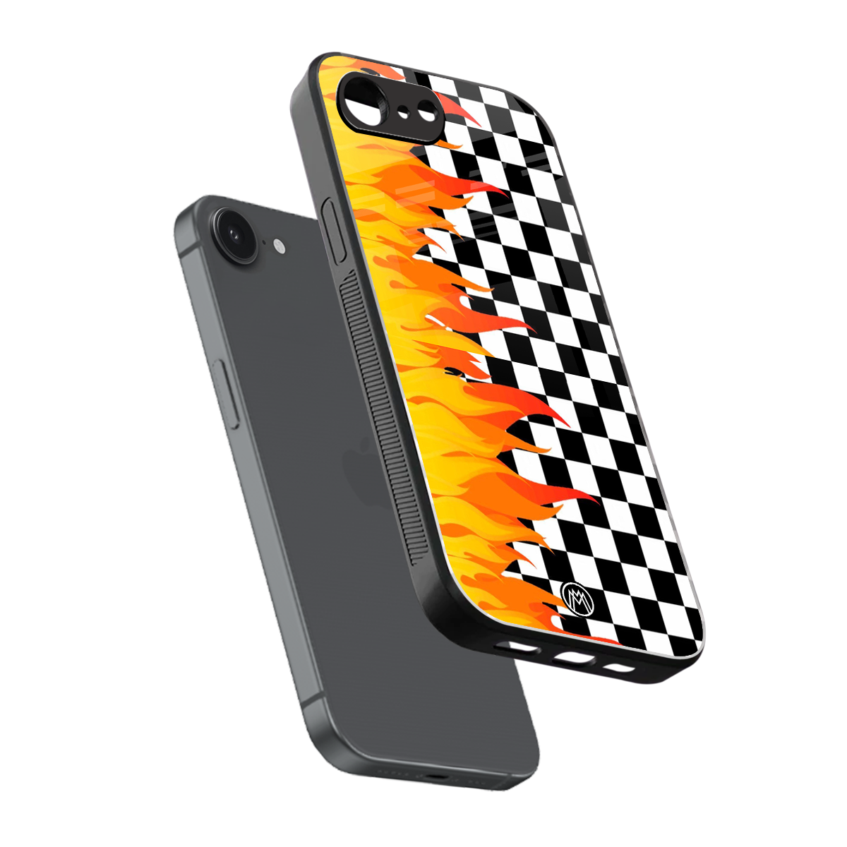 lil flames wild mode back phone cover | glass case for iphone 16e