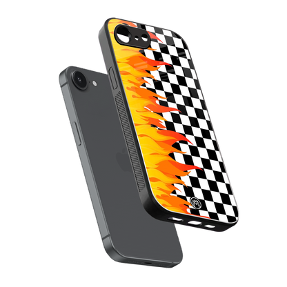 lil flames wild mode back phone cover | glass case for iphone 16e