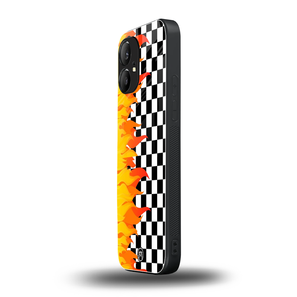 lil flames wild mode back phone cover | glass case for nothing phone 1