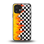 lil flames wild mode back phone cover | glass case for nothing phone 2
