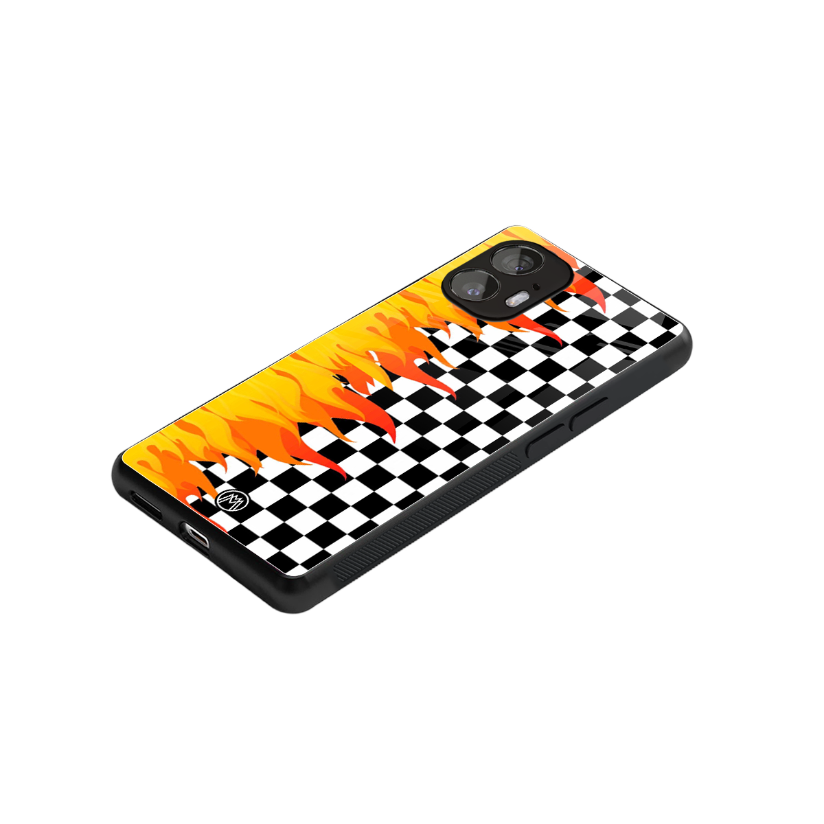 lil flames wild mode back phone cover | glass case for nothing phone 2
