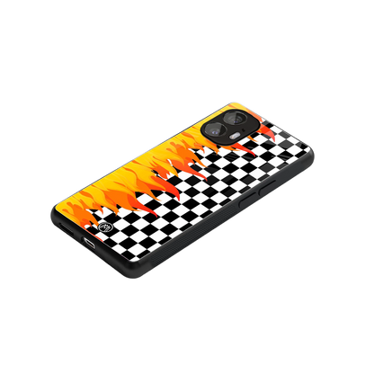 lil flames wild mode back phone cover | glass case for nothing phone 2