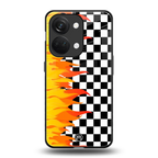 lil flames wild mode back phone cover | glass case for oneplus nord 3