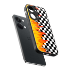 lil flames wild mode back phone cover | glass case for oneplus nord 3