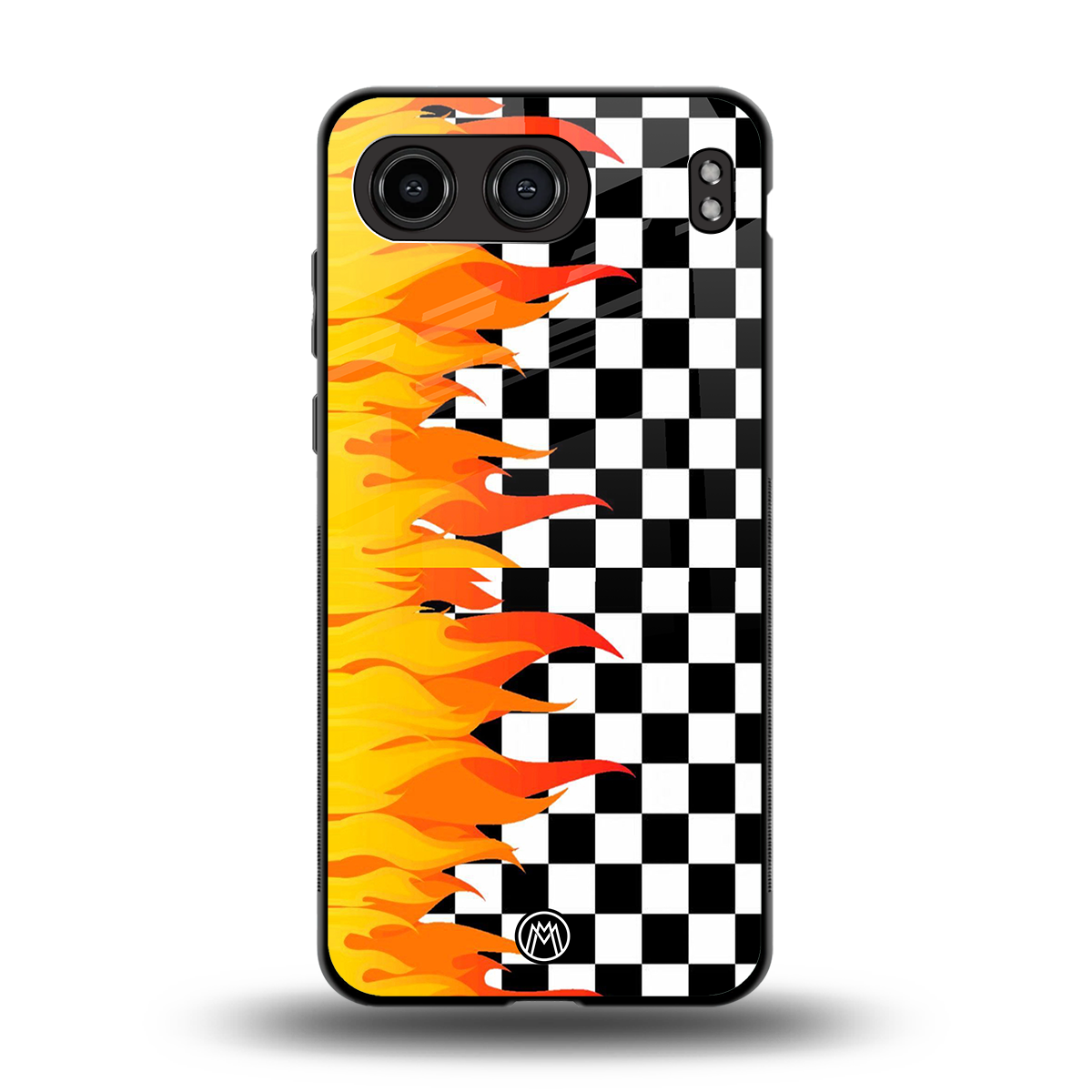 lil flames wild mode back phone cover | glass case for oneplus nord 4