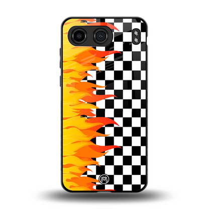 lil flames wild mode back phone cover | glass case for oneplus nord 4