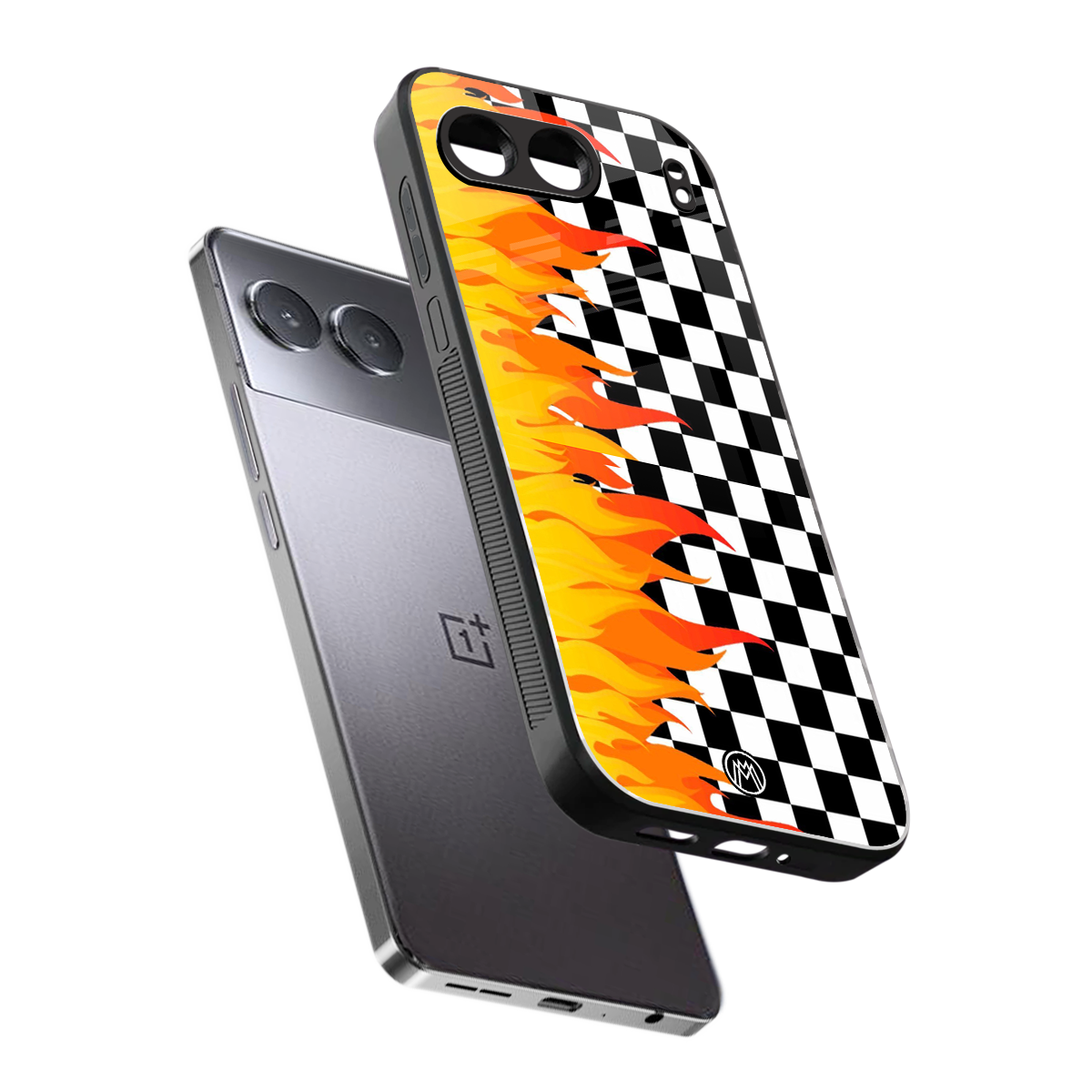 lil flames wild mode back phone cover | glass case for oneplus nord 4