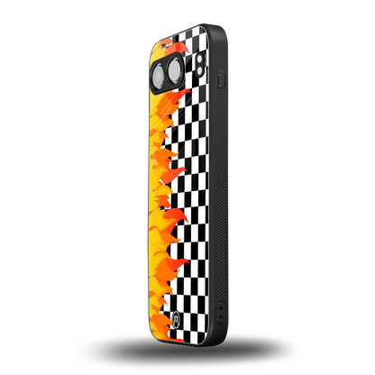 lil flames wild mode back phone cover | glass case for oneplus nord 4