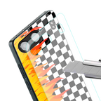 lil flames wild mode back phone cover | glass case for oneplus nord 4