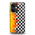 lil flames wild mode back phone cover | glass case for oneplus nord ce 3