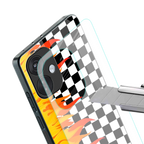 lil flames wild mode back phone cover | glass case for oneplus nord ce 3