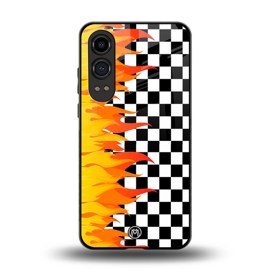 lil flames wild mode back phone cover | glass case for oneplus nord ce 4 lite