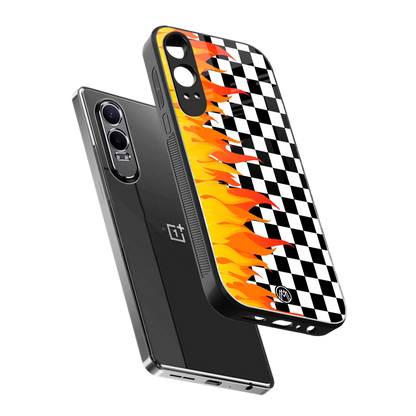 lil flames wild mode back phone cover | glass case for oneplus nord ce 4 lite