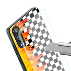 lil flames wild mode back phone cover | glass case for oneplus nord ce 4 lite