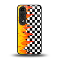 lil flames wild mode back phone cover | glass case for oneplus nord ce 4