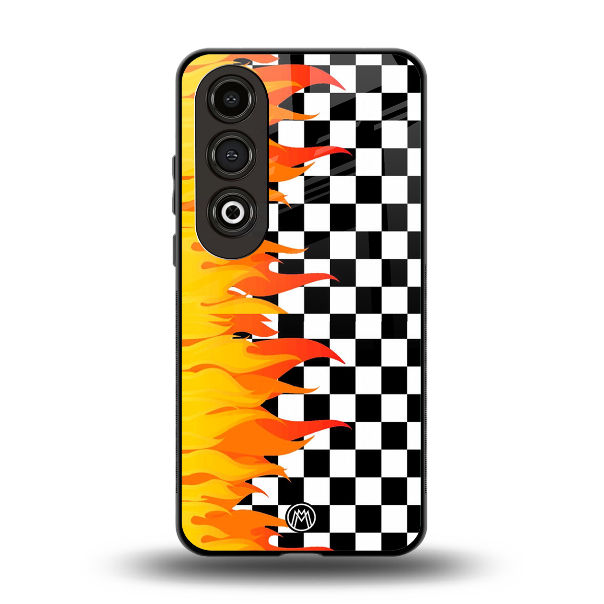 lil flames wild mode back phone cover | glass case for oneplus nord ce 4