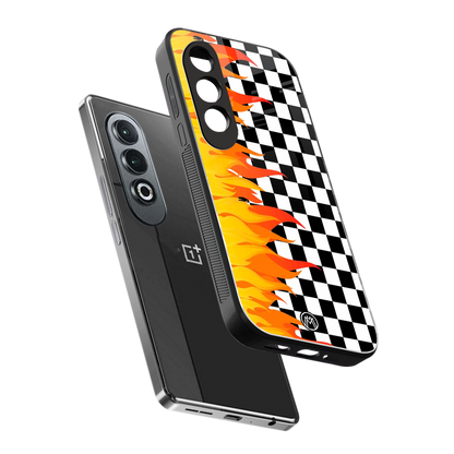 lil flames wild mode back phone cover | glass case for oneplus nord ce 4
