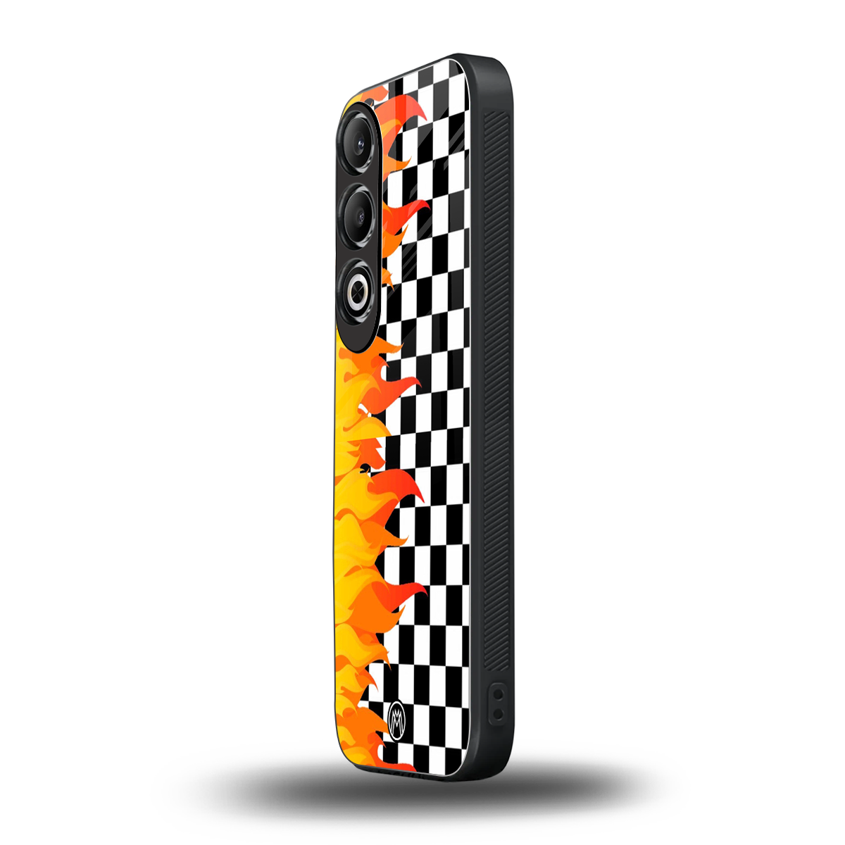 lil flames wild mode back phone cover | glass case for oneplus nord ce 4