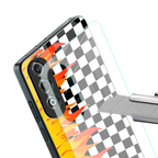 lil flames wild mode back phone cover | glass case for oneplus nord ce 4