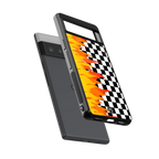 lil flames wild mode back phone cover | glass case for google pixel 6 pro