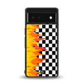 lil flames wild mode back phone cover | glass case for Google Pixel 6A