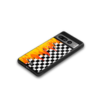 lil flames wild mode back phone cover | glass case for google pixel 7 pro