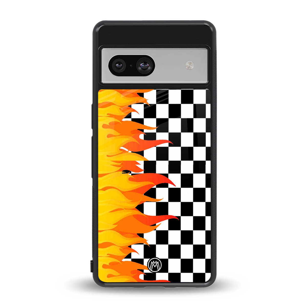 lil flames wild mode back phone cover | glass case for Google Pixel 7
