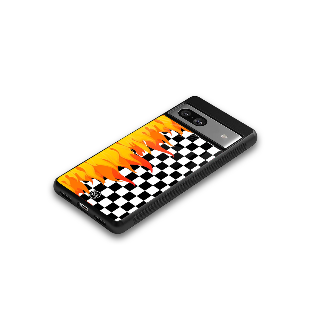 lil flames wild mode back phone cover | glass case for Google Pixel 7