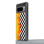 lil flames wild mode back phone cover | glass case for google pixel 8 pro