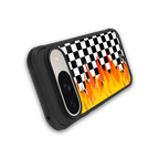 lil flames wild mode back phone cover | glass case for google pixel 9