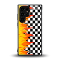 lil flames wild mode back phone cover | glass case for samsung galaxy s23 ultra