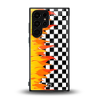 lil flames wild mode back phone cover | glass case for samsung galaxy s23 ultra
