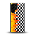 lil flames wild mode back phone cover | glass case for samsung galaxy s25 ultra