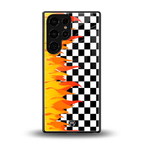 lil flames wild mode back phone cover | glass case for samsung galaxy s25 ultra