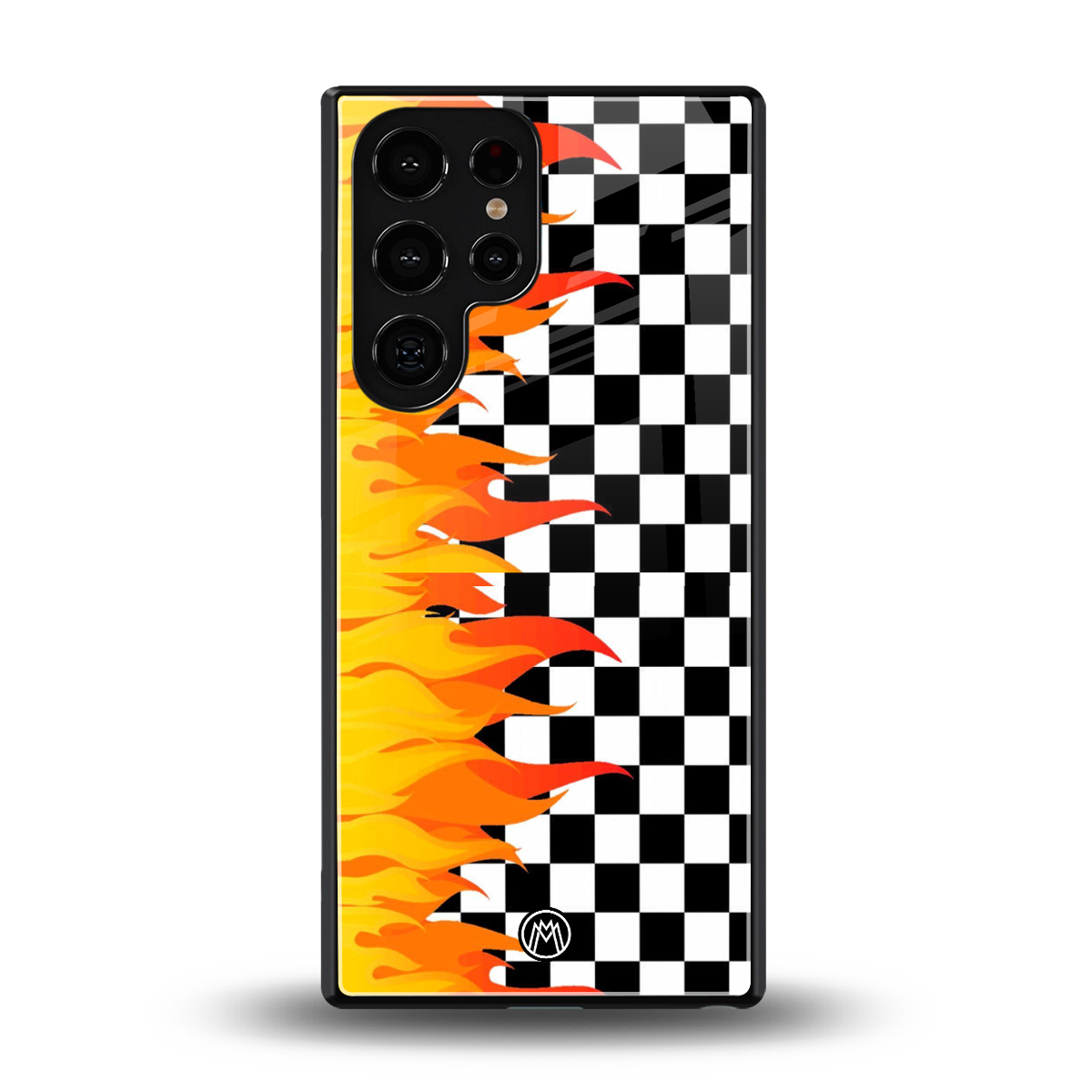 lil flames wild mode back phone cover | glass case for samsung galaxy s25 ultra