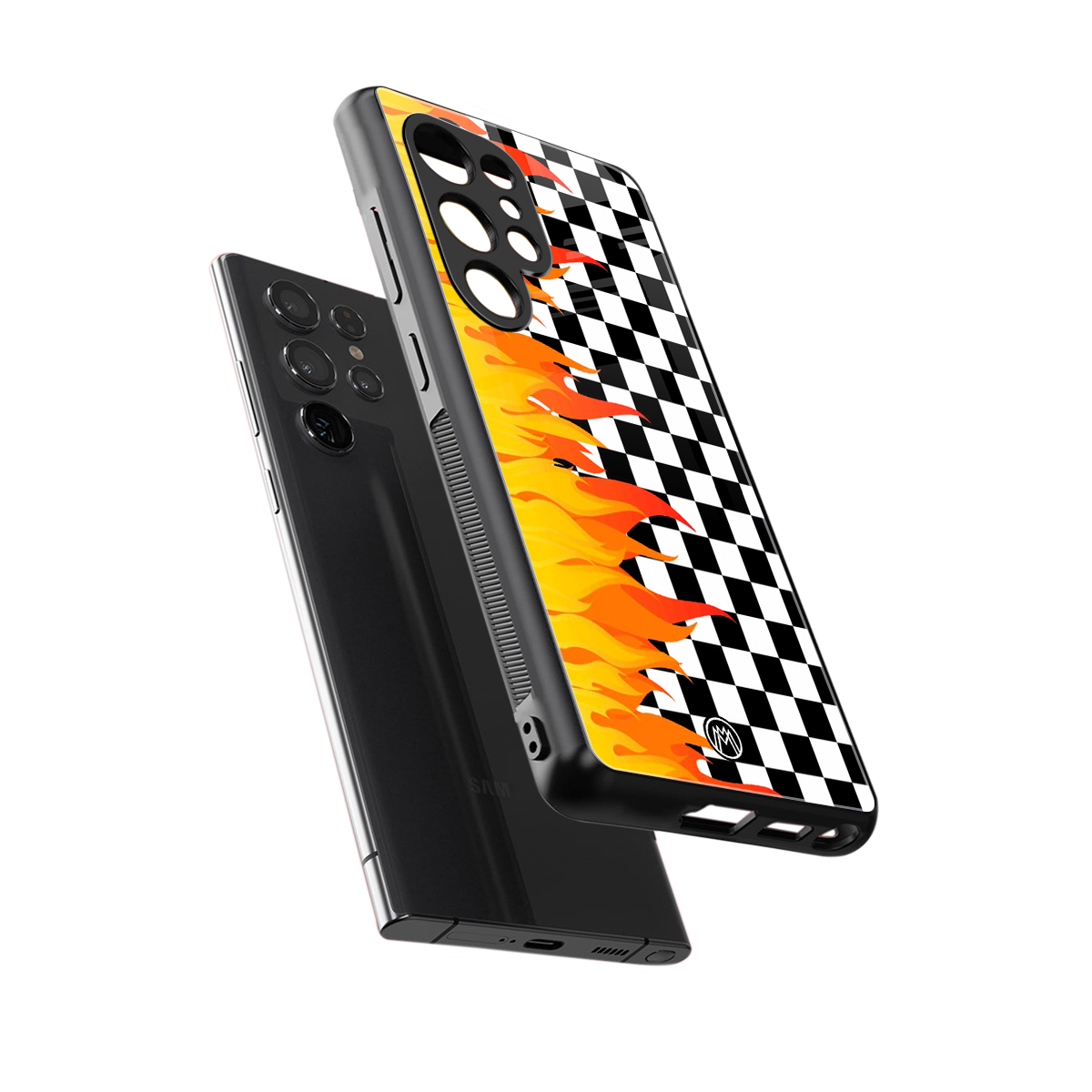 lil flames wild mode back phone cover | glass case for samsung galaxy s25 ultra