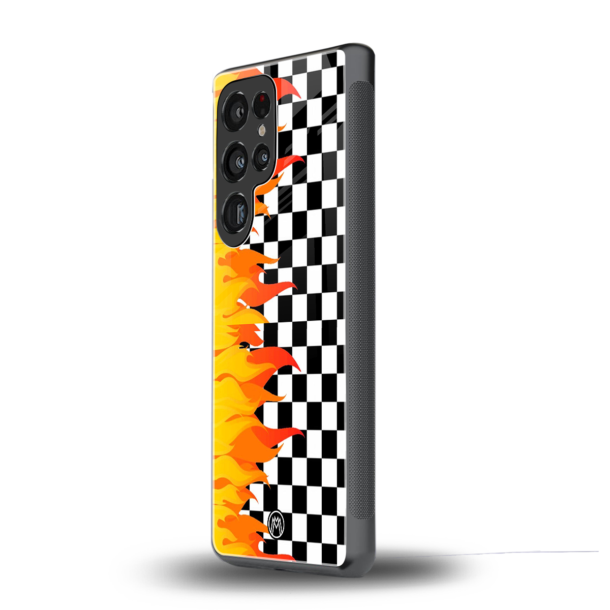 lil flames wild mode back phone cover | glass case for samsung galaxy s25 ultra