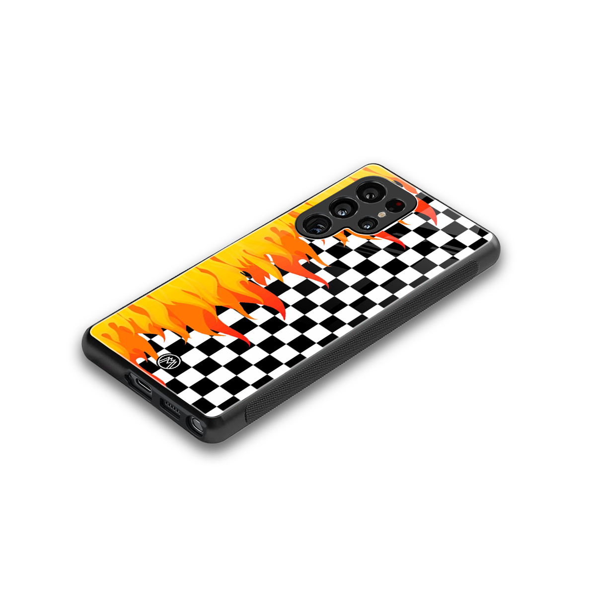 lil flames wild mode back phone cover | glass case for samsung galaxy s25 ultra