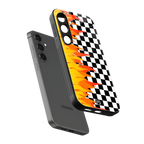 lil flames wild mode back phone cover | glass case for samsung galaxy s24