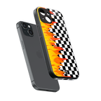 lil flames wild mode back phone cover | glass case for iphone 14