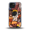 lil spaceman back phone cover | glass case for iphone 13 mini