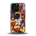 lil spaceman back phone cover | glass case for iphone 13 pro