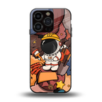 lil spaceman back phone cover | glass case for iphone 13 pro