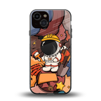 lil spaceman back phone cover | glass case for iphone 13