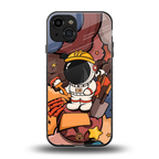 lil spaceman back phone cover | glass case for iphone 15