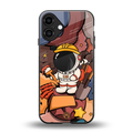 lil spaceman back phone cover | glass case for iphone 16 plus