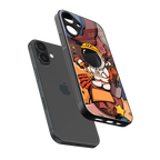 lil spaceman back phone cover | glass case for iphone 16 plus