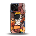 lil spaceman back phone cover | glass case for iphone 16 pro max