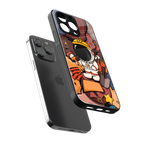 lil spaceman back phone cover | glass case for iphone 16 pro max