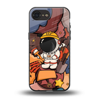 lil spaceman back phone cover | glass case for iphone 16e